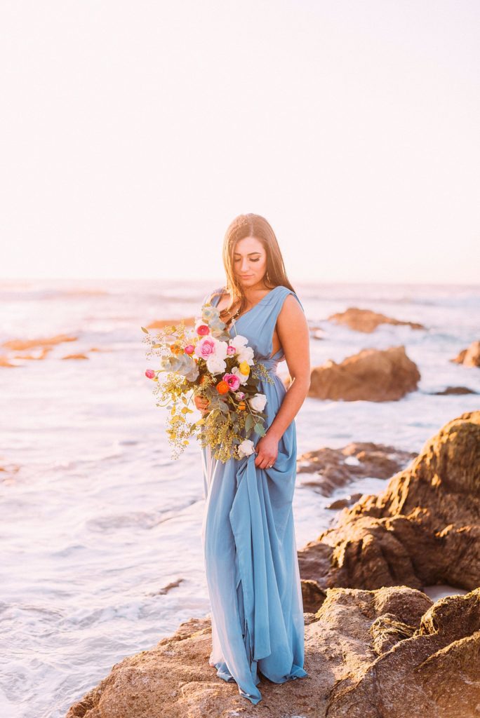 Rocky Beach engagement session in Monterey, CA